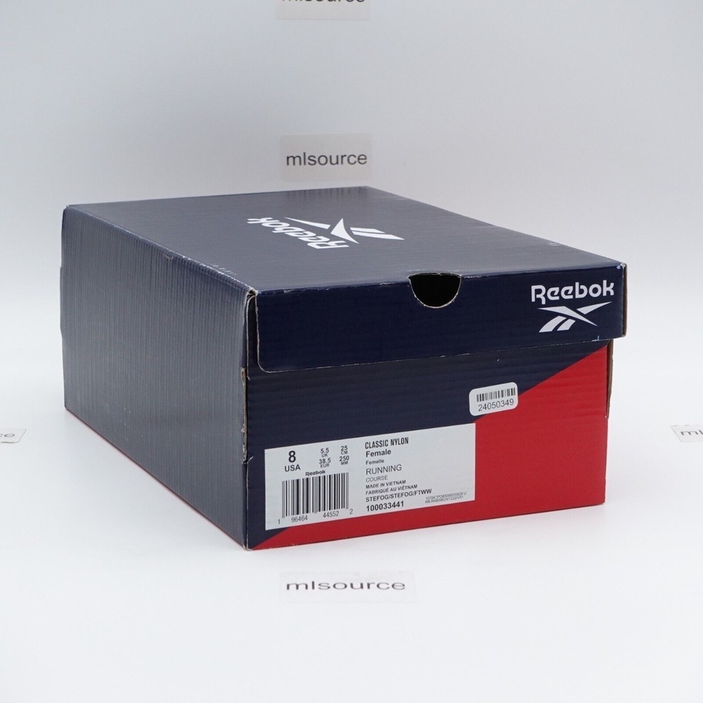 NEW Reebok Classic Nylon Slim Sneakers 100033441 Steely Fog/SteelyFog - Picture 7 of 14